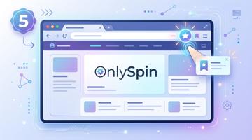 OnlySpin Adım 5 – Yer İmine Ekle